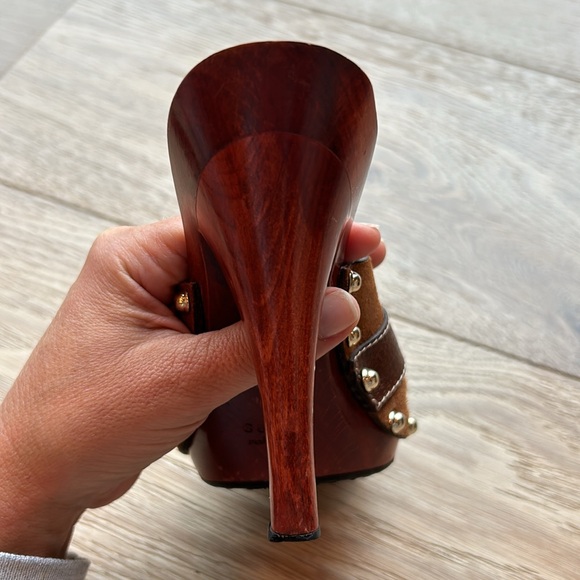 Brown suede, Gucci Horsebit slide clogs, Size 35 - Picture 12 of 14